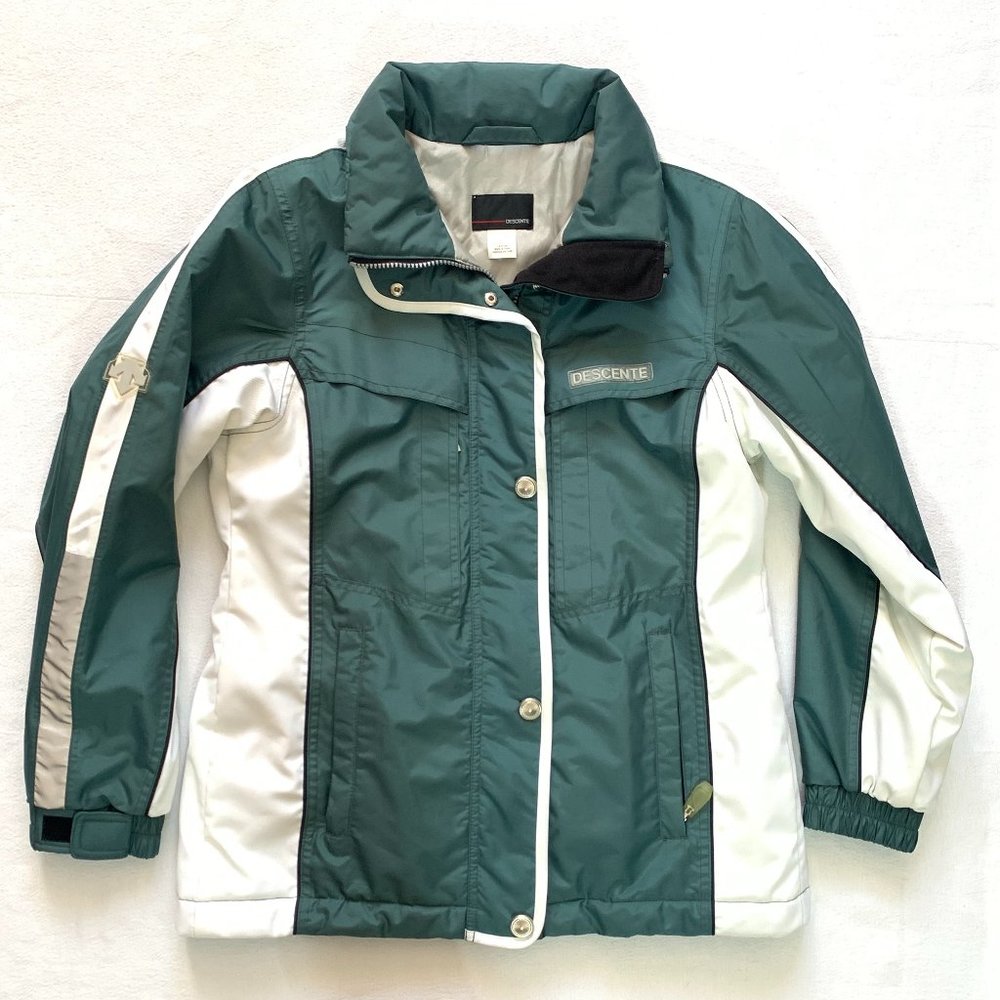 Descente Size 6 Ski Snow Winter Jacket Waterproof Insulated Women's green/white